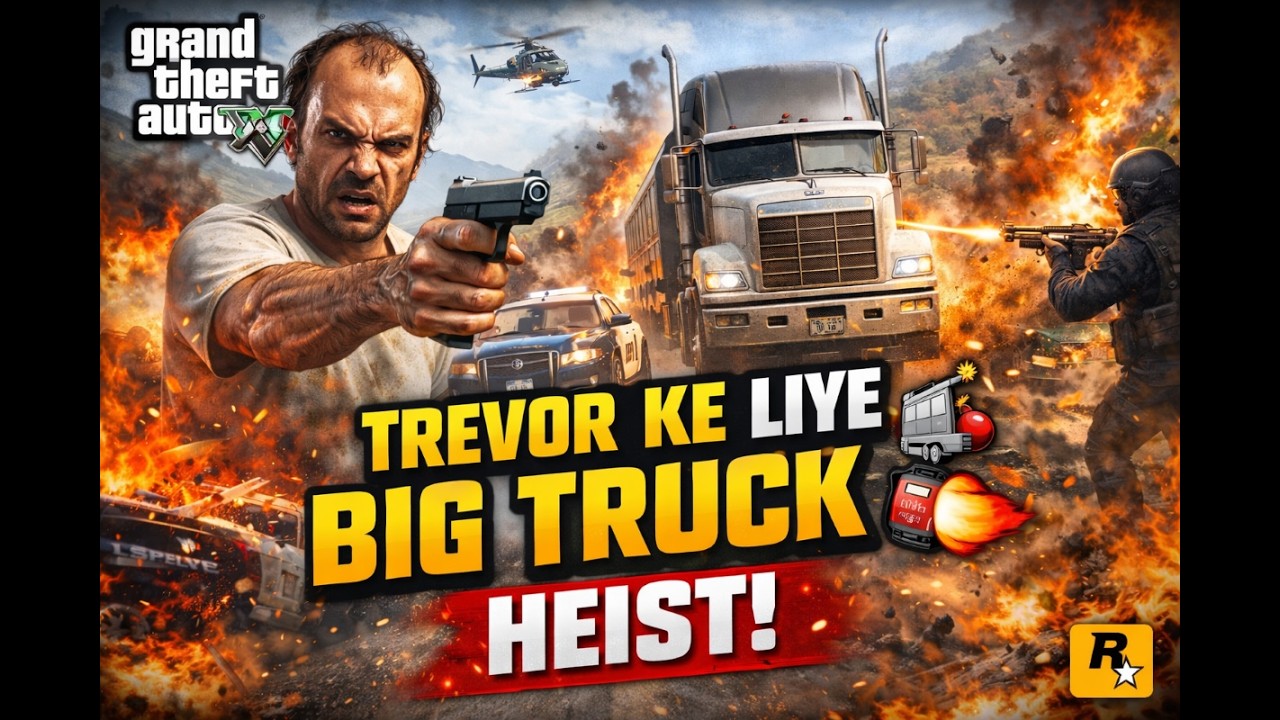 🚨 Trevor Ke Liye Big Truck Heist! 🚚💣