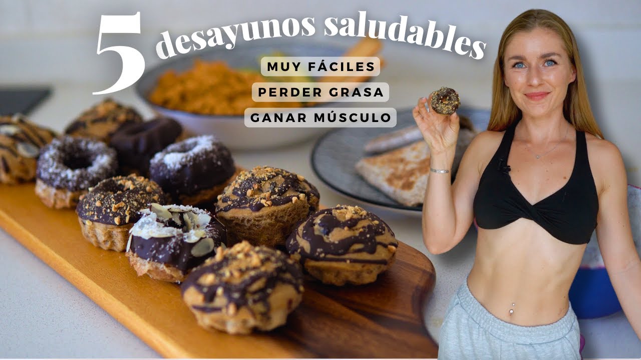 5 Desayunos Altos en Proteína 💪🏻🍩 Mis Recetas Favoritas Para Perder Grasa y Ganar Músculo