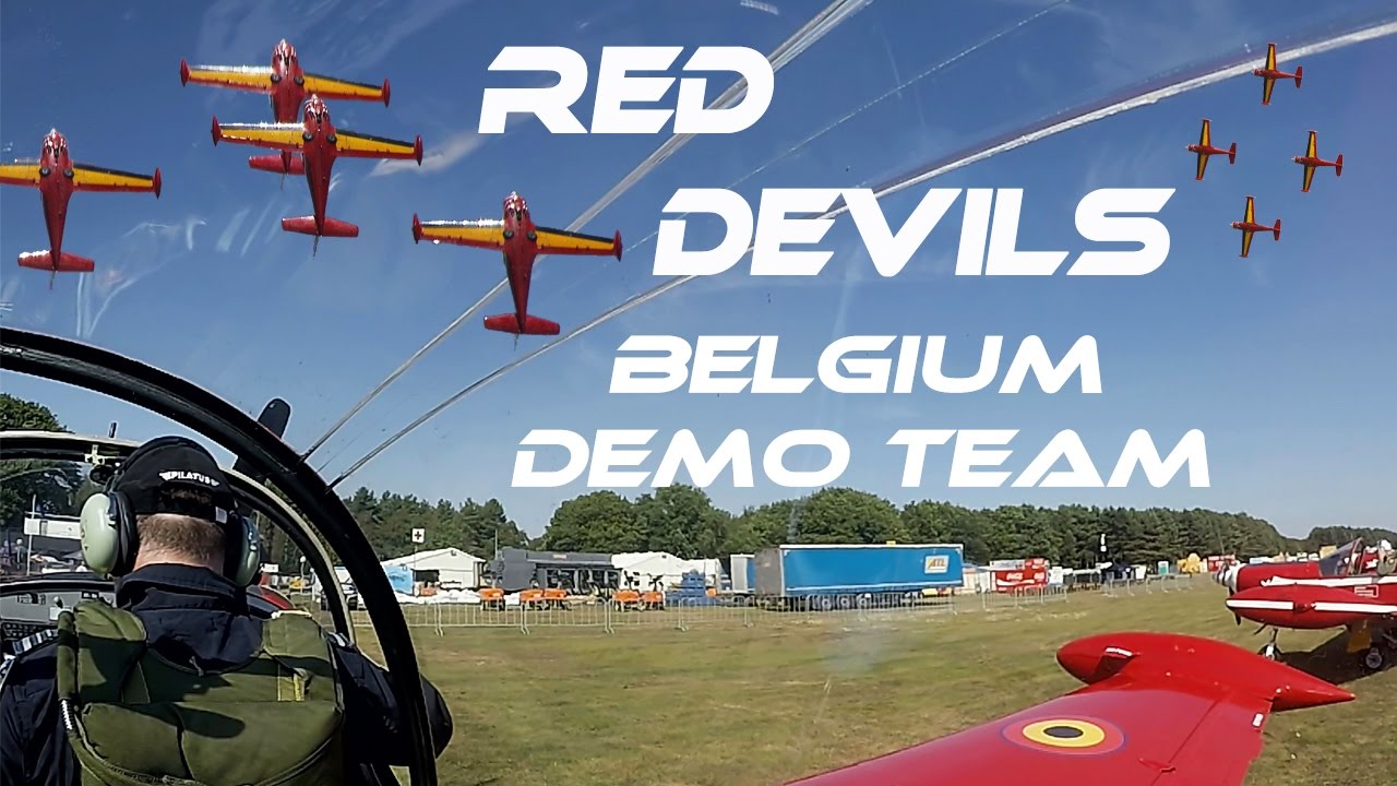 4Kᵁᴴᴰ 4K UHD  RED DEVILS  Belgium Aerobatic Team  Sanicole 2016 . HD HQ
