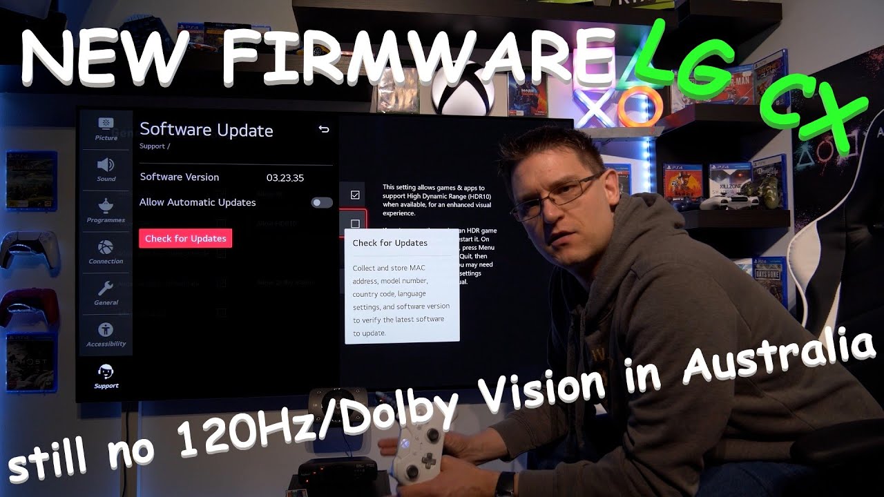 LG CX Firmware 03.23.35 - Still no 120Hz / Dolby Vision in Australia