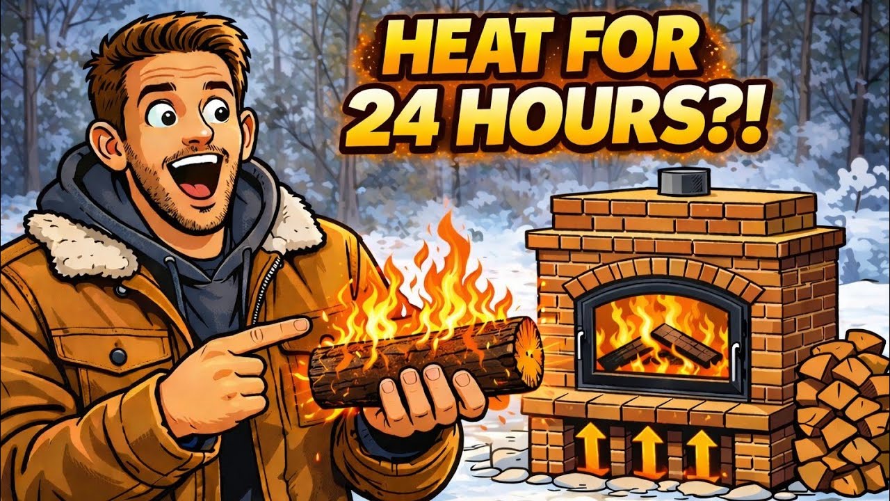 Burn Wood Once — Stay Warm for 24 Hours! Masonry Heater Explained