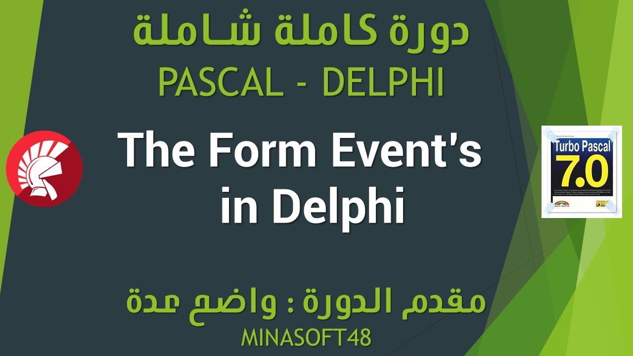 The Form Event's in Delphi