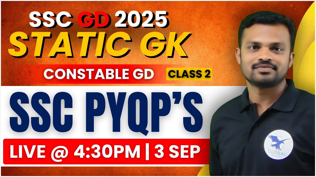 SSC GD GK GS 2026 | Class 2 | Static GK GD For SSC GD 2026 | SSC GD PYQP's in Kannada | By Alas Sir