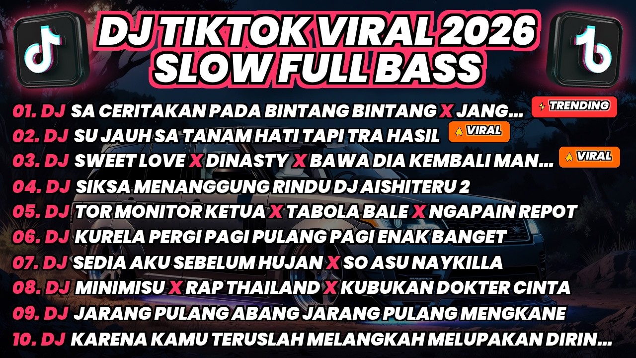 DJ TIKTOK VIRAL TERBARU 2026 - SA CERITAKAN PADA BINTANG BINTANG X JANGAN TUNGGU LAMA FULL BASS SLOW