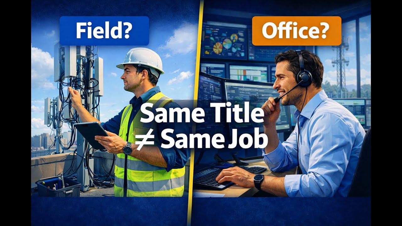 Same Telecom Job Title, Very Different Careers (Field vs Office)