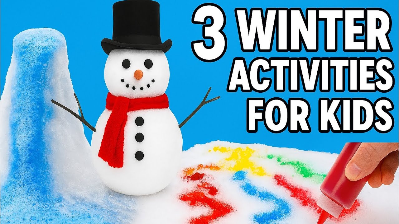 Fun & Easy Winter snow activities for kids☃️| Winter activity ideas for kids ❄️@CraftswithToddler