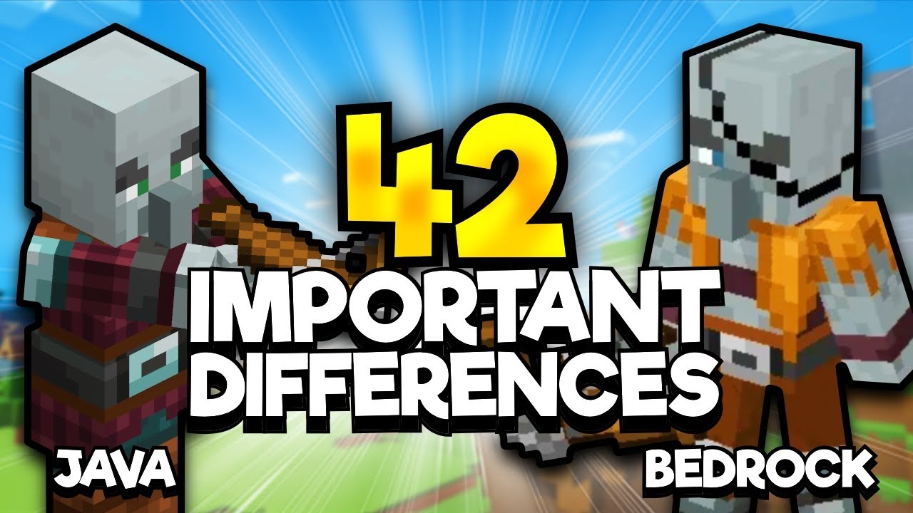42 HUGE Differences In Minecraft Bedrock Vs Java