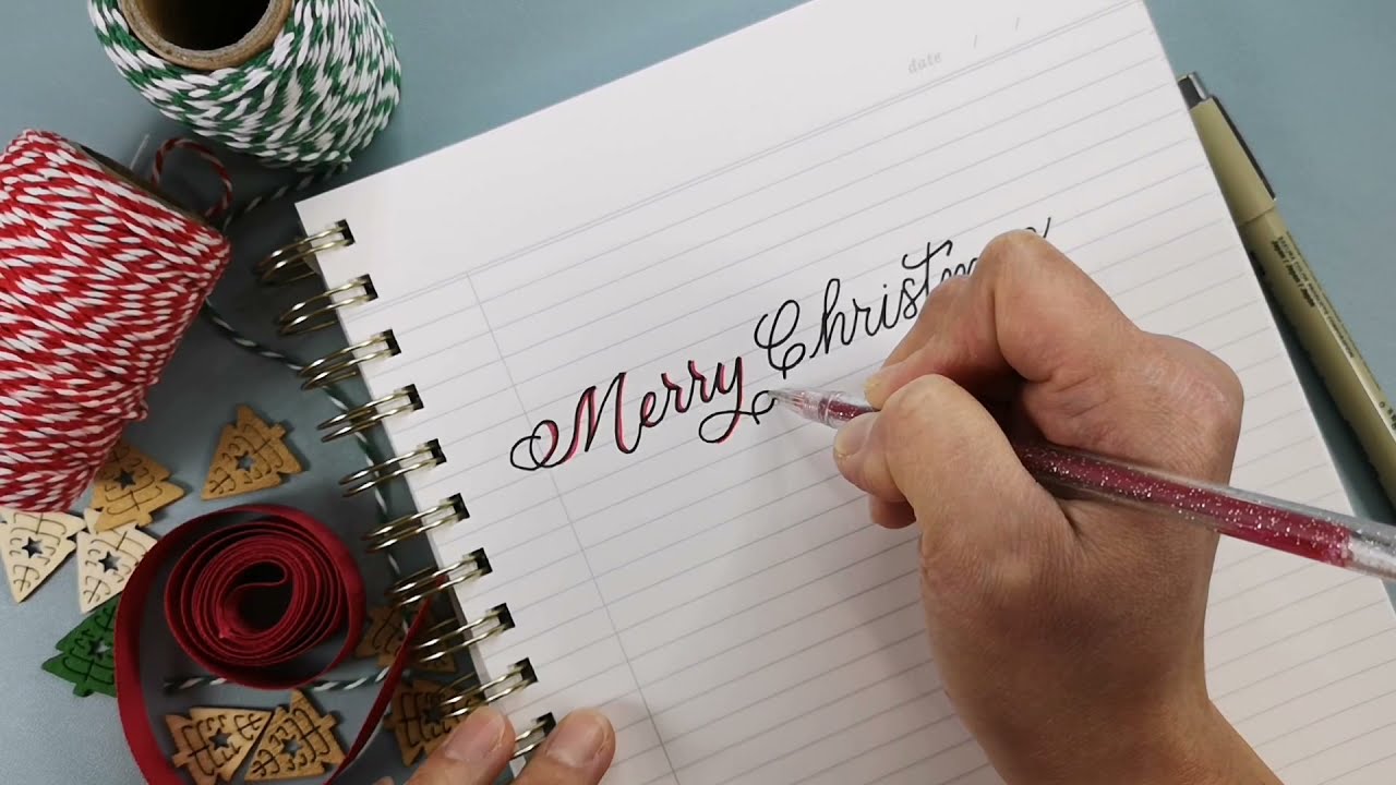 Merry Christmas Calligraphy