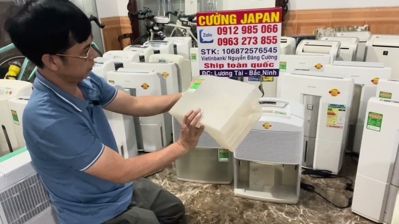 Hút ẩm nhật bãi nationa16lít điện 220v hàng đẹp