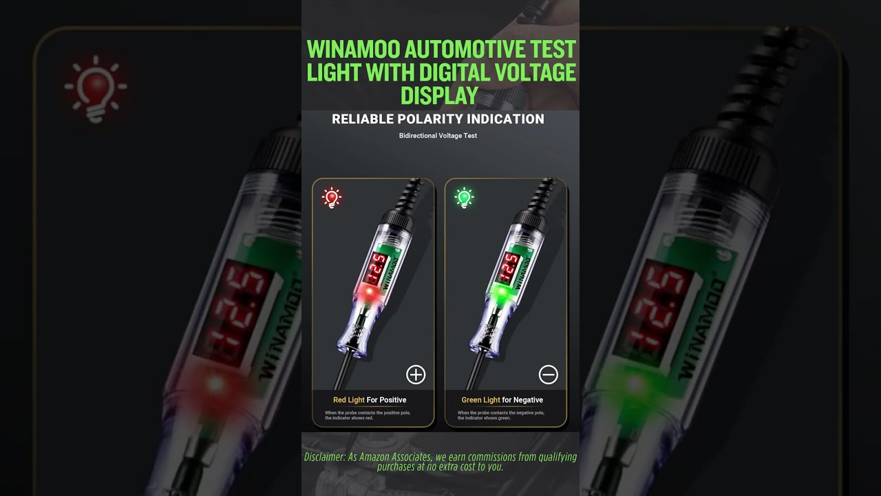 WINAMOO Automotive Test Light with Digital Voltage Display &ndash; 3 48V Circuit Tester  #amazonlink