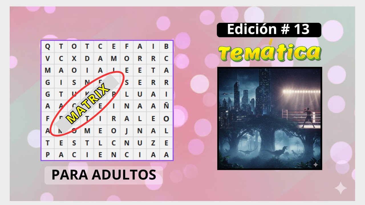 Sopa de Letras de Películas Conocidas 🎬 | Ejercicio Mental para Adultos.