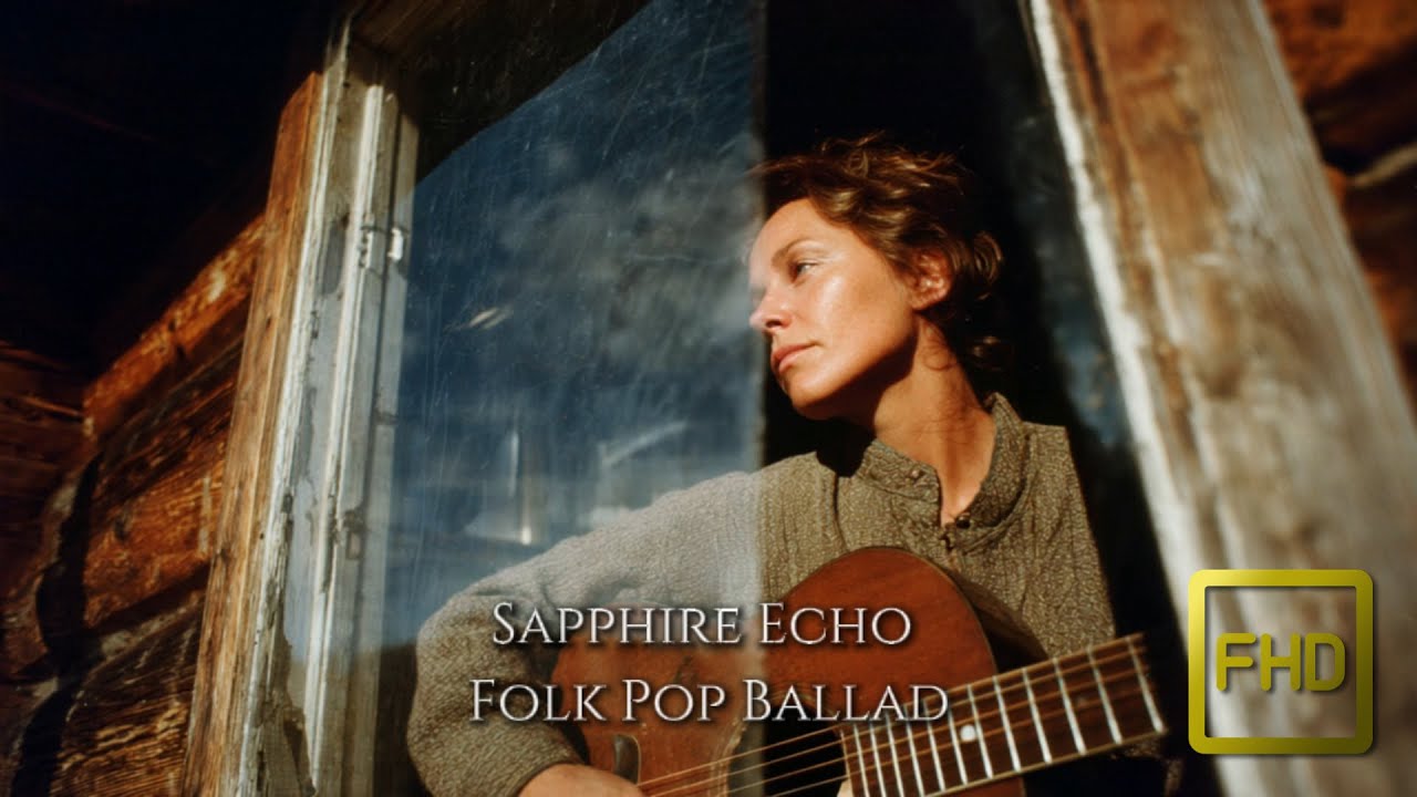 Sapphire Echo - 70s Folk Pop Ballad - Romantic Acoustic Song for Calm Nights 🌙🎸