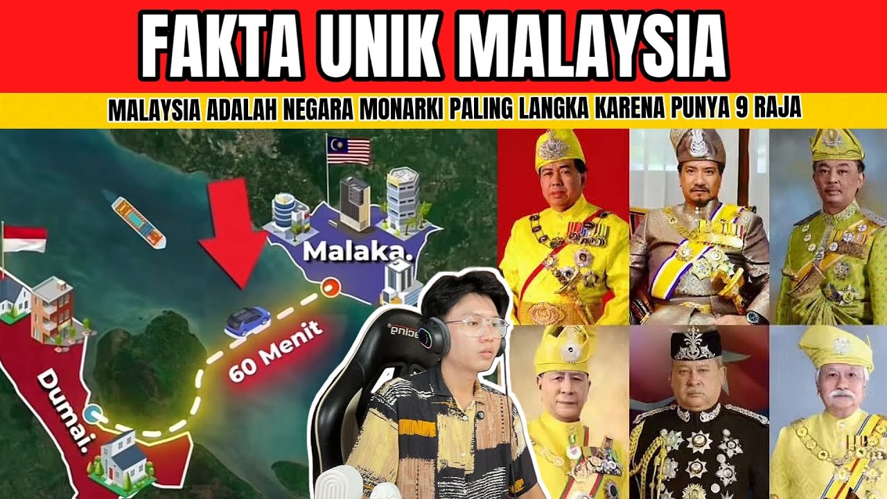 FAKTA UNIK MALAYSIA YANG RAMAI TAK TAHU ! JADI NEGARA MONARKI LANGKA DIDUNIA KARENA ADA 9 RAJA !