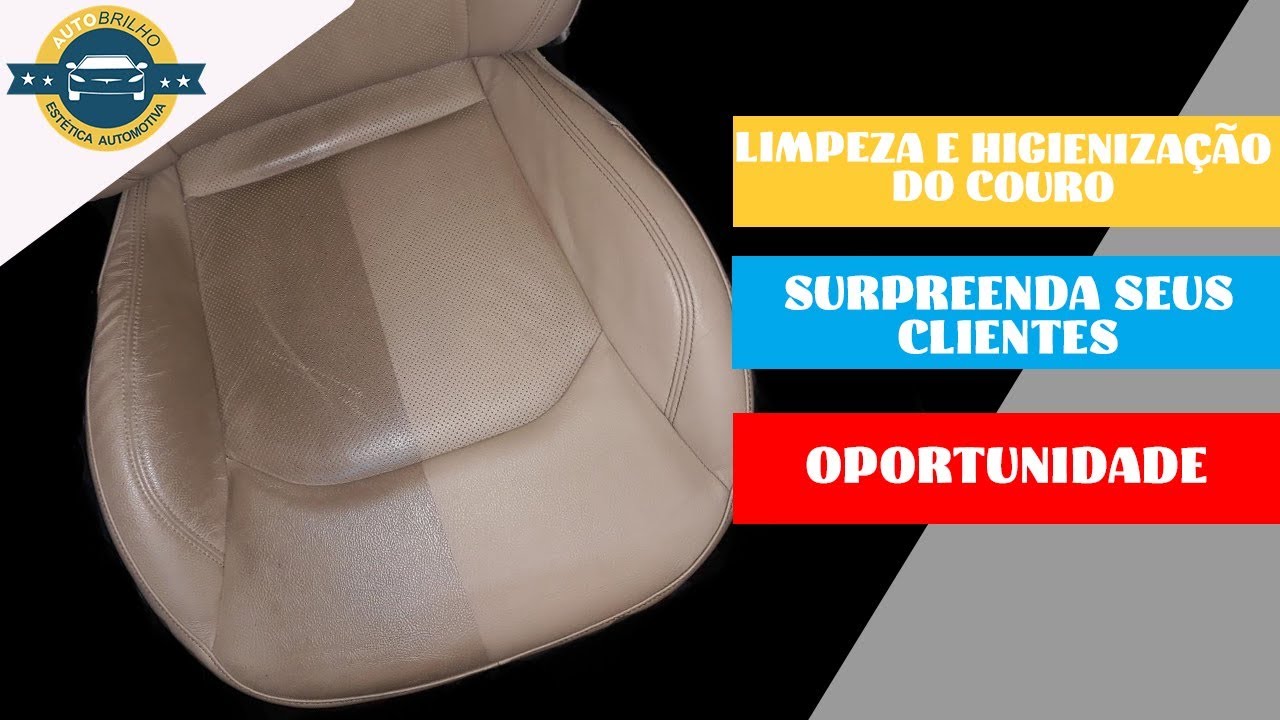 Como Limpar e higienizar bancos de couro cores claras