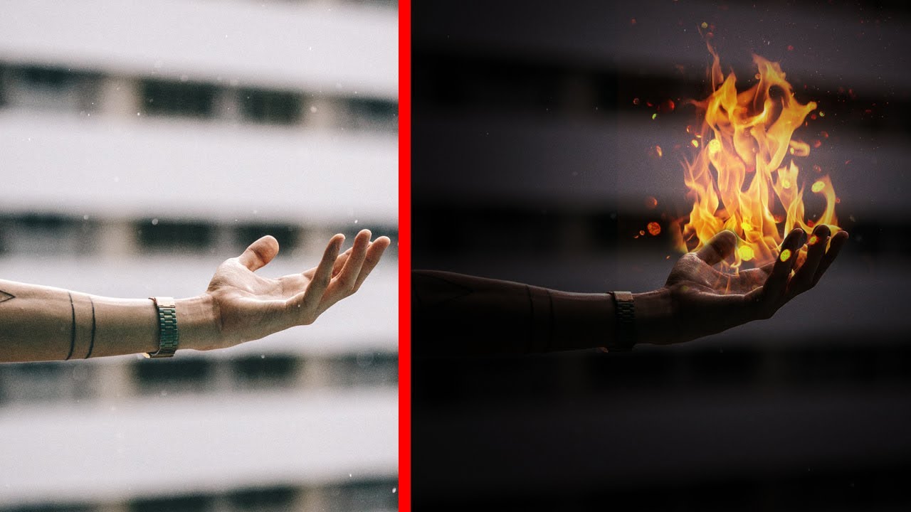 How to Blend Fire in Your Hand | Photoshop Tutorial