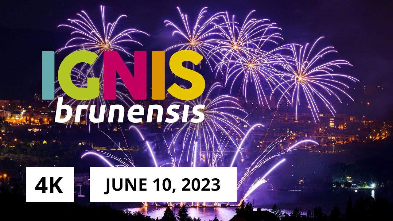4K IGNIS BRUNENSIS 10.06.2023 | ohňostroj CZE fireworks | Brno přehrada lake | OFFICIAL VIDEO