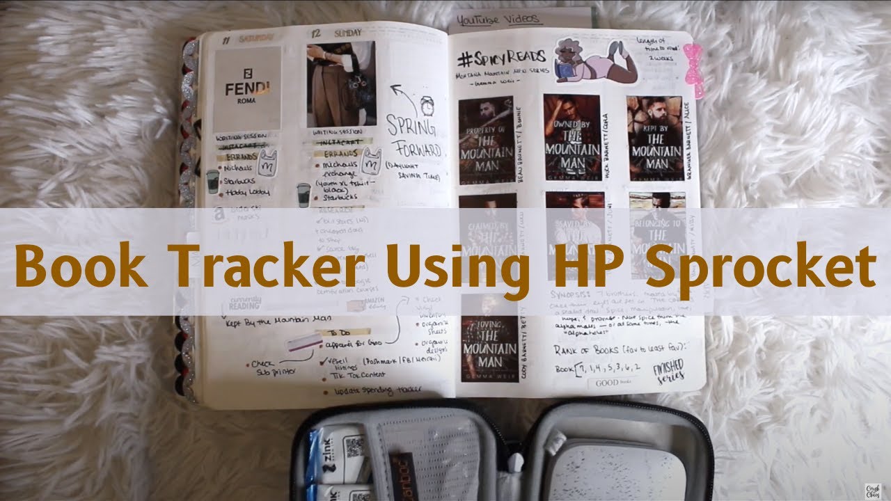 BOOK TRACKER In My A5 Stalogy Using and HP Sprocket