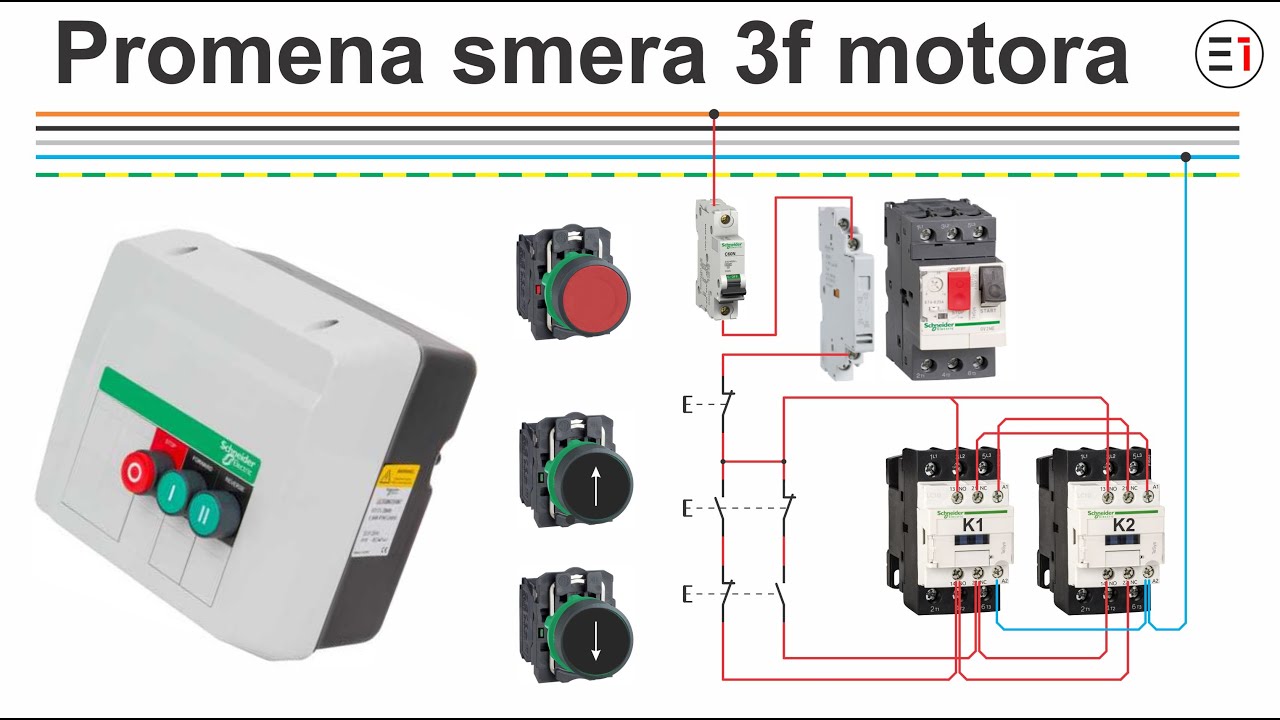Promena smera trofaznog motora od A do Š