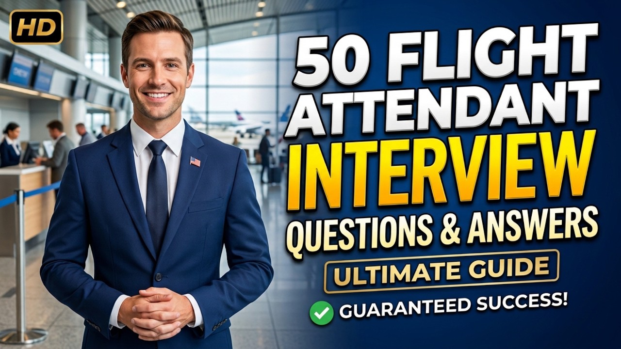 Top 50 Flight Attendant Interview Questions and Answers | Delta Airlines + United Airlines