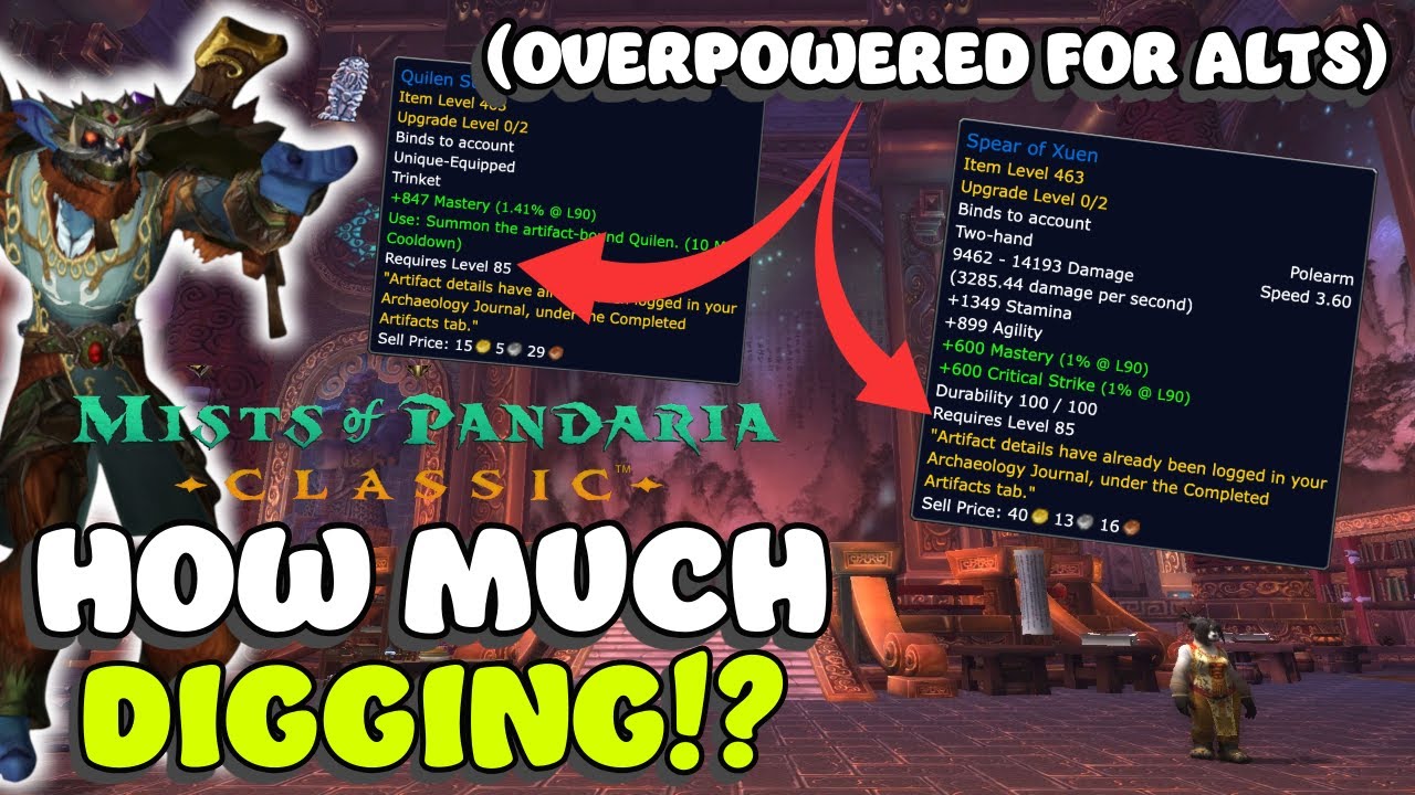 Will you be digging for weeks again? MoP Classic Archaeology!