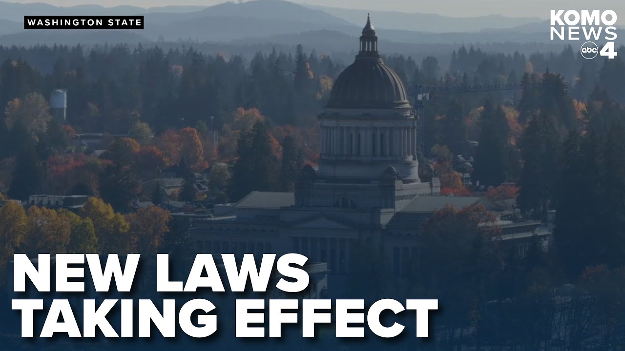 New laws taking effect in Washington state in 2026