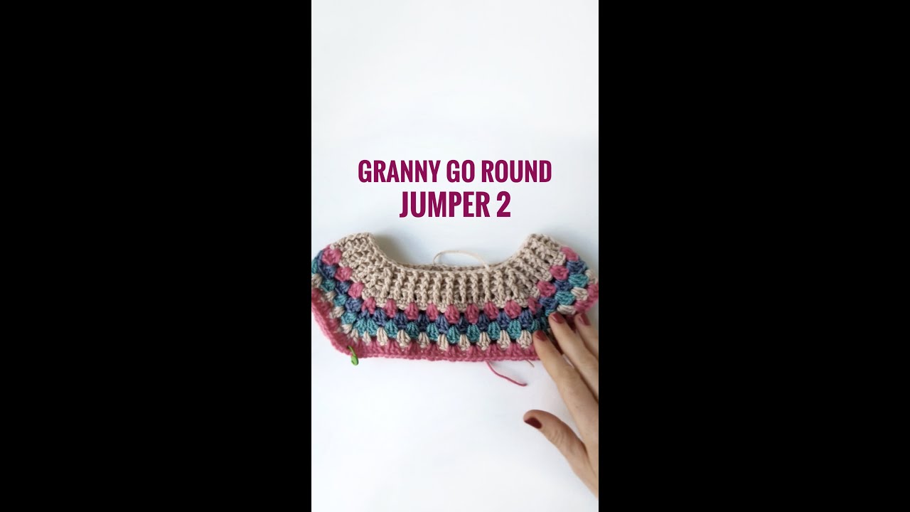 Granny Go Round jumper - neckband