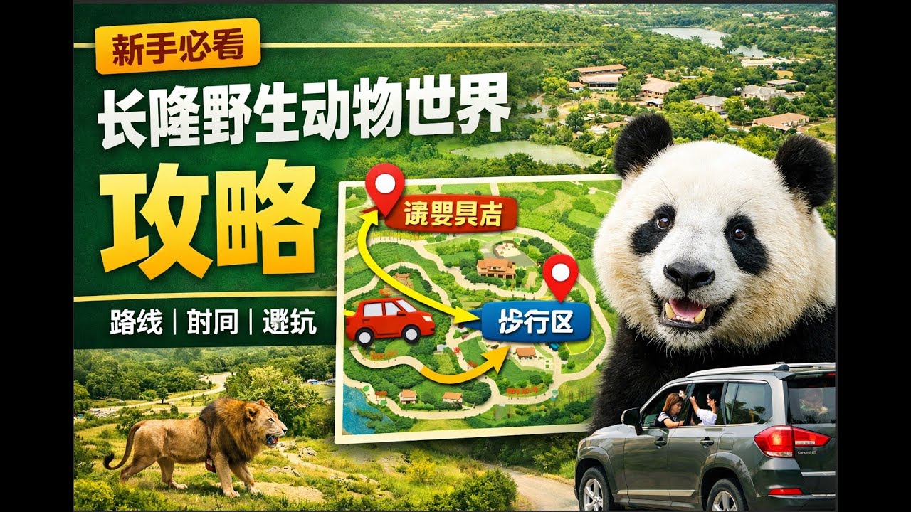 游览长隆野生动物世界该如何安排 Chimelong Safari Park Travel Vlog