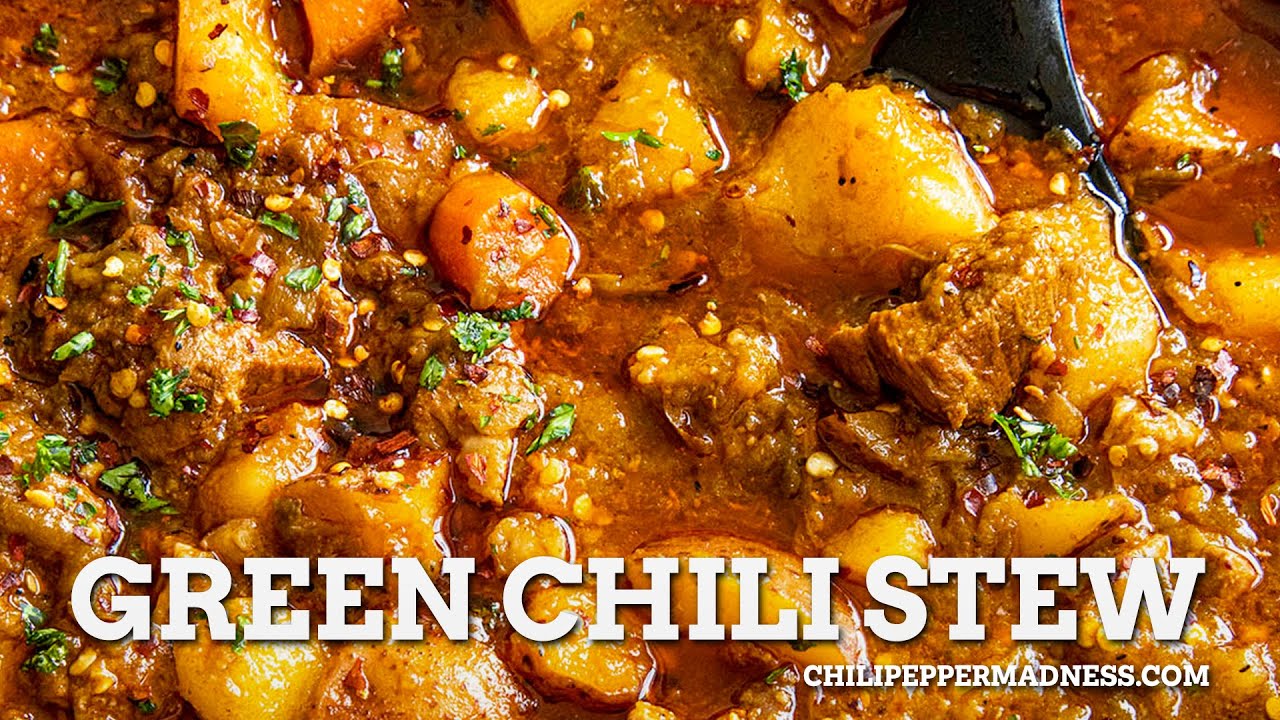 Green Chili Stew with Pork - One Pot Wonder