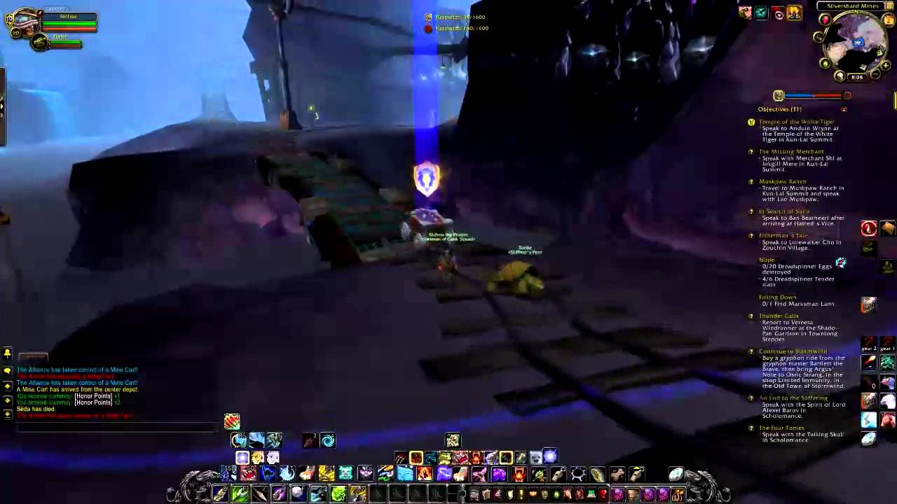 World of Warcraft level 90 hunter battleground thanks