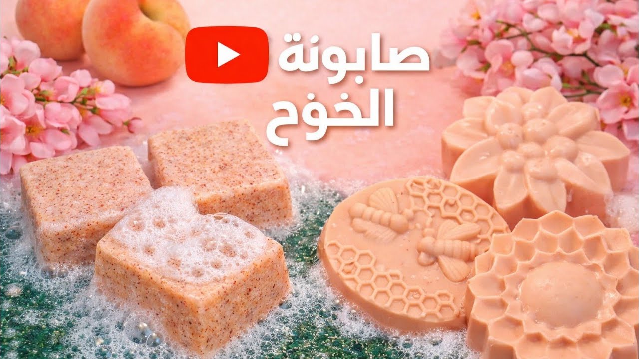 طريقة جديده لصابونة الخوخ🧼 🍑 بلون مشمشي هادي💥 وبلمسه جليتر ⁉️ بدون بوتاس‼️بدون زيت‼️بدون كحول‼️