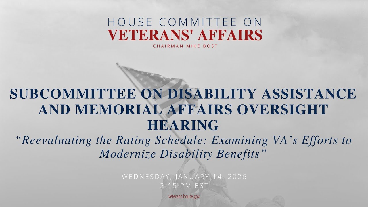 Subcommittee on Disability Assistance and Memorial Affairs Oversight Hearing