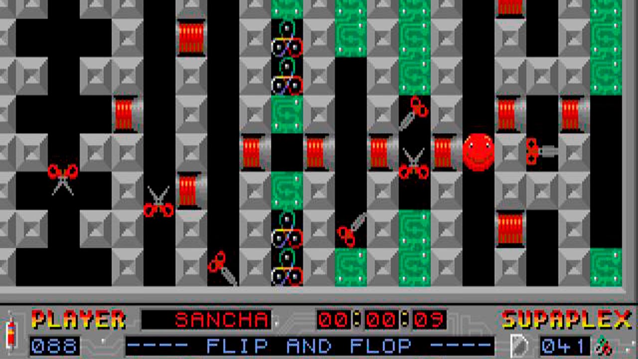 Supaplex (WITH COMMENTS): Level 88 - Flip And Flop