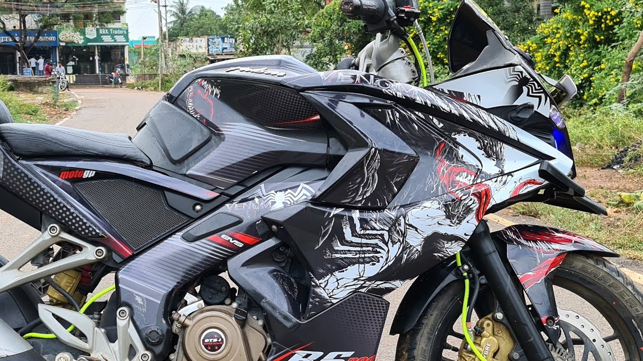 Bajaj rs200 venom decals stickers modified