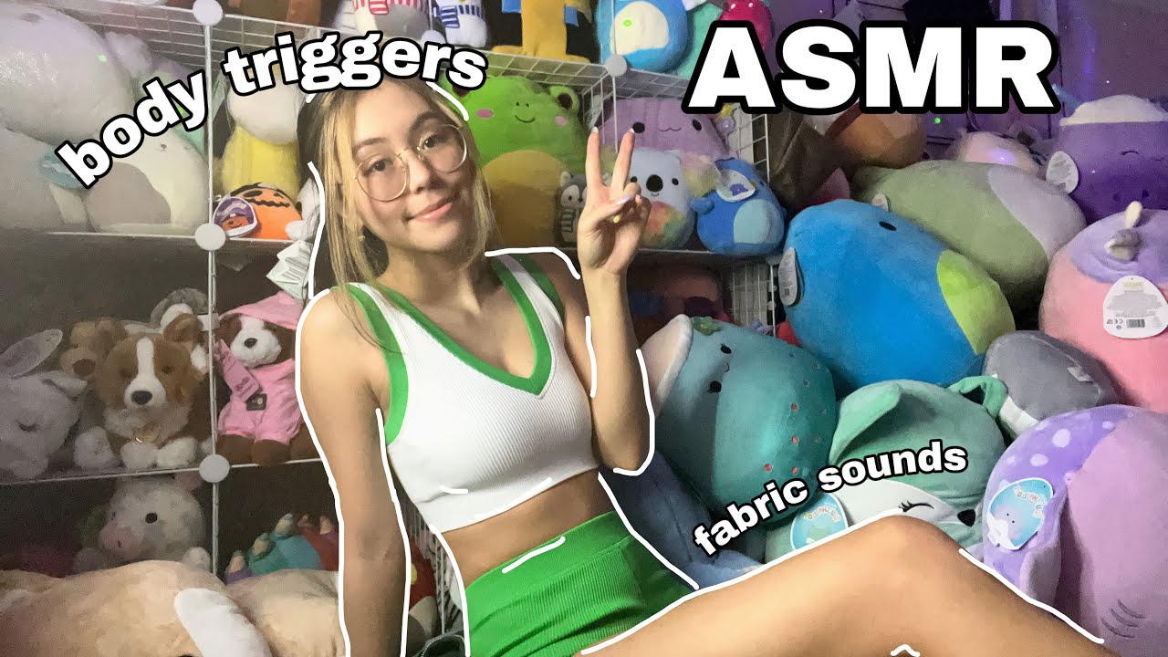 ASMR | Body Triggers and Fabric Scratching (collarbone tapping, rambles, hand sounds)