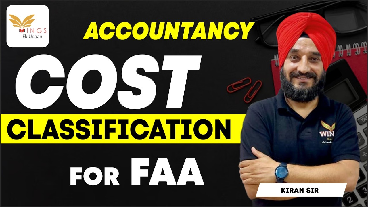 COST CLASSIFICATION BY KIRAN SIR | FAA EXAM 2026 | #education #jammukashmir