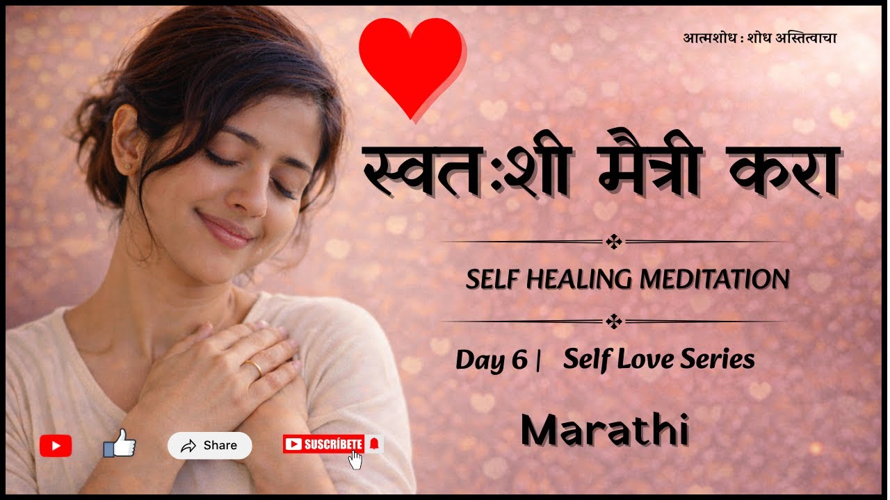 Negative Self-Talk थांबवा | स्वतःशी मैत्री | Day 6 Self Love (Marathi) #meditation #day6