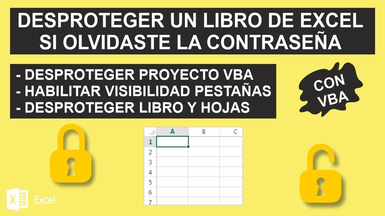 Desproteger un libro de Excel cuando olvidaste la contraseña