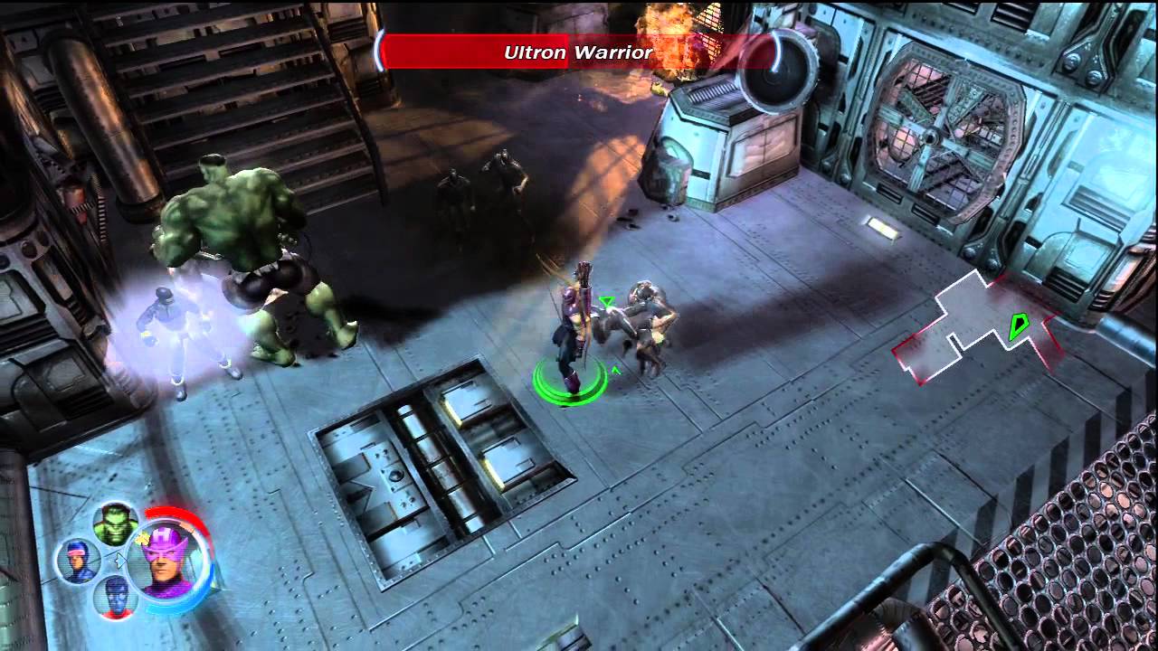 Ultimate alliance gold edition Hulk hawkeye cyclops and night crawler game play