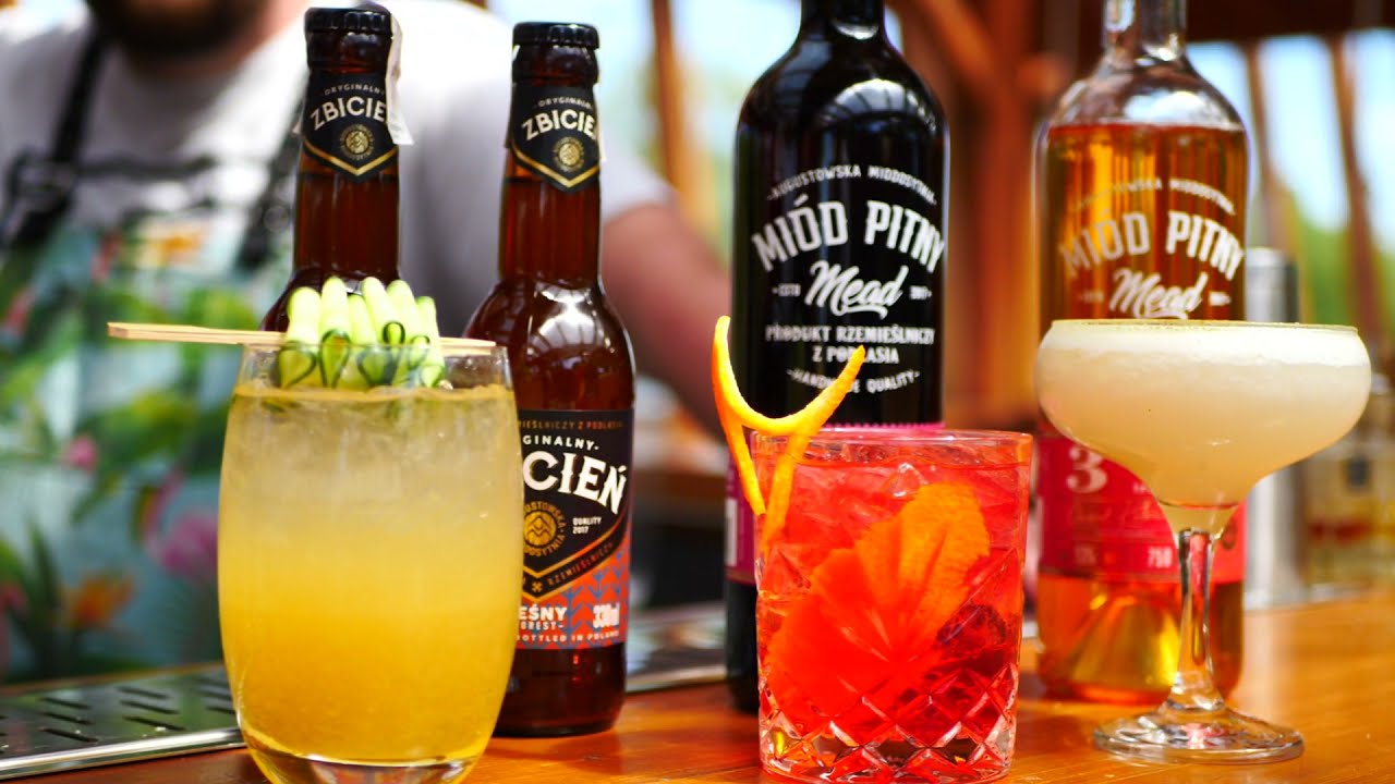 Drinki z miodów pitnych   3 Augustowskie Negroni / Augustow Negroni