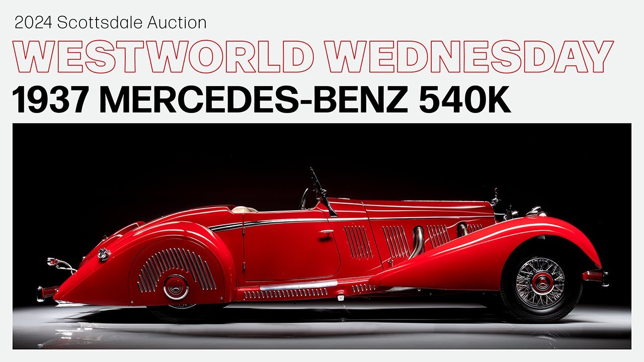 SOLD! 1937 Mercedes-Benz 540K Special Roadster - BARRETT-JACKSON REWIND 2024 SCOTTSDALE AUCTION