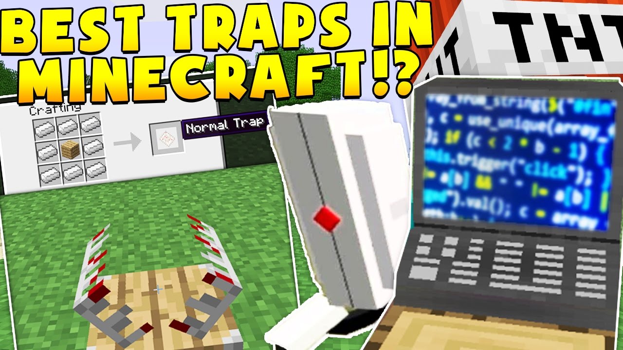 THE BEST TRAPS IN MINECRAFT SECURITY MODDED CHALLENGE! | Minecraft Mod Minigame | JeromeASF