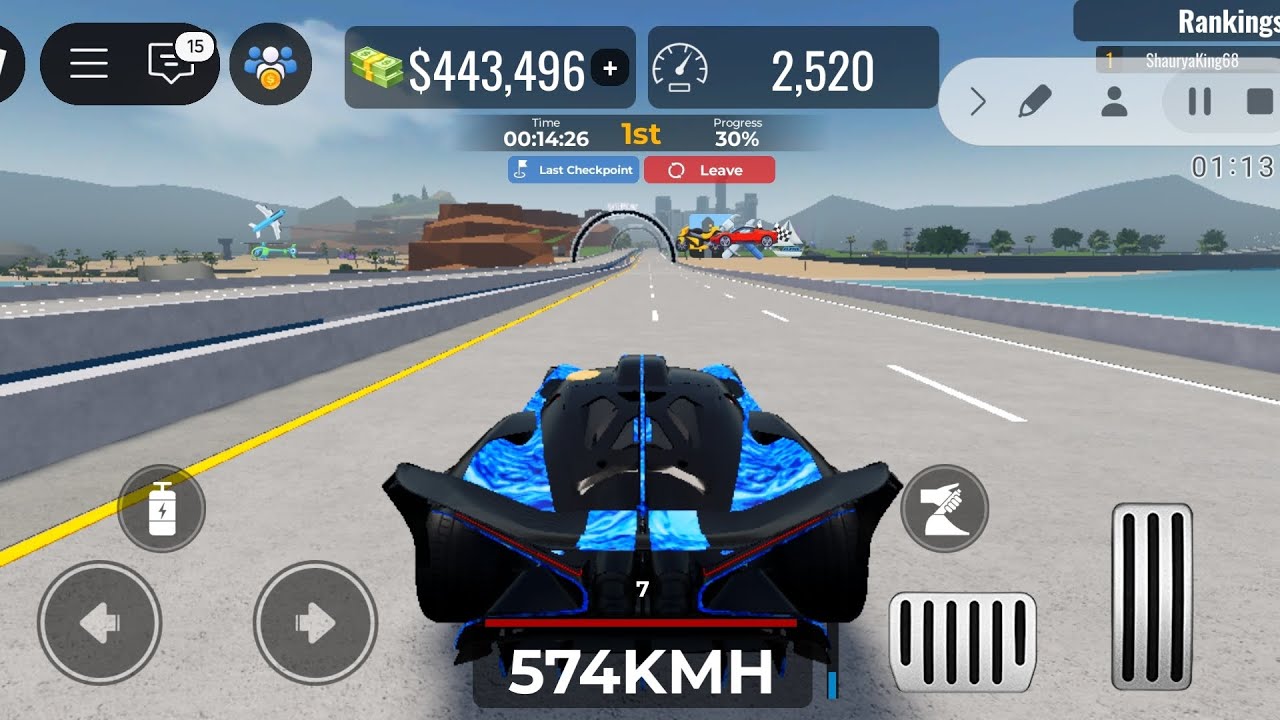 Someone gave me their bugatti bolide in vehicle legends roblox 