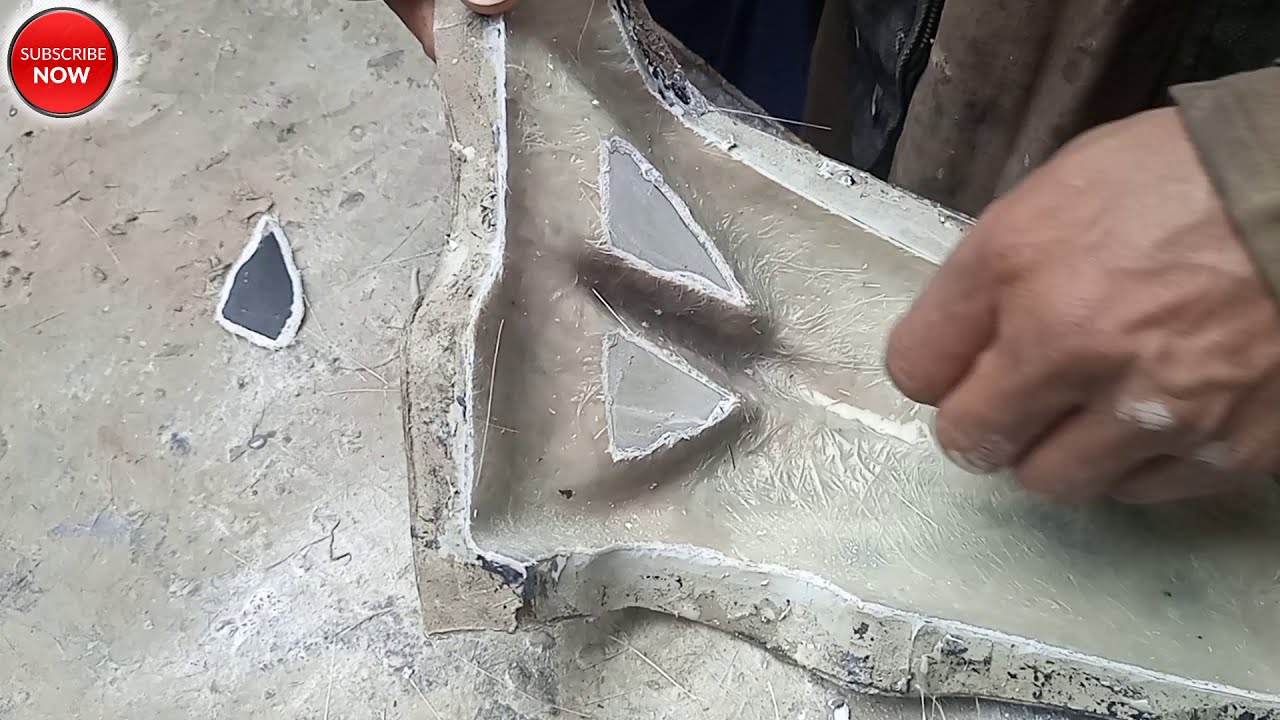 How to make fiberglass parts motorcycle. part 2