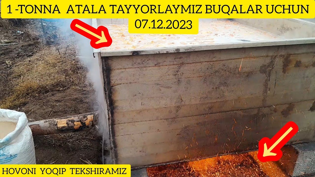 UY SHAROYITIDA  1 TONNA  ATALANI  HAVO YO'QIP GARELKADA PISHIRISH