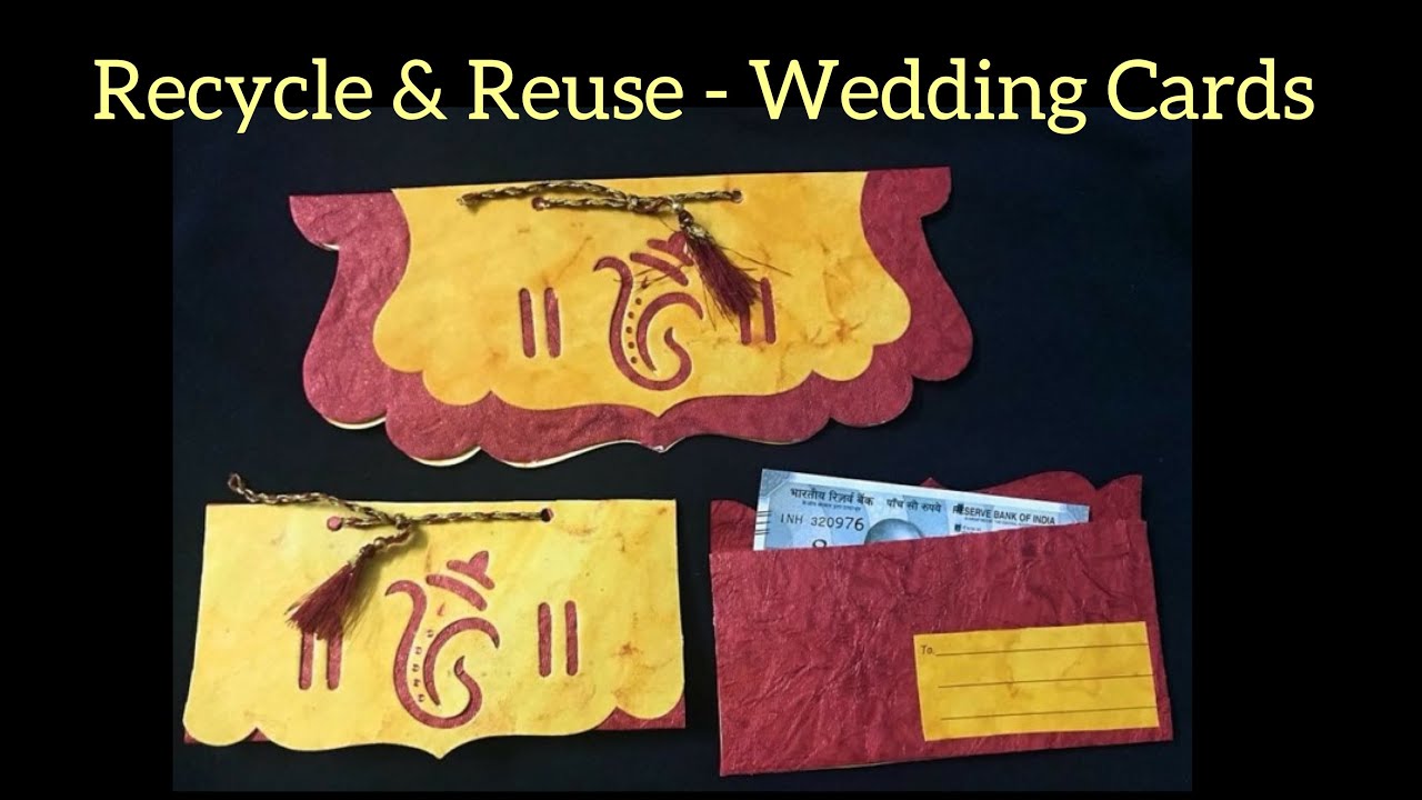 How to Recycle & Reuse Wedding Cards #DIY #Recycle