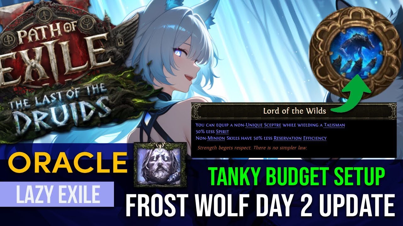 [PoE 2] Oracle Frost Wolf is SQUISHY they said... | Day 2 Update 0.4