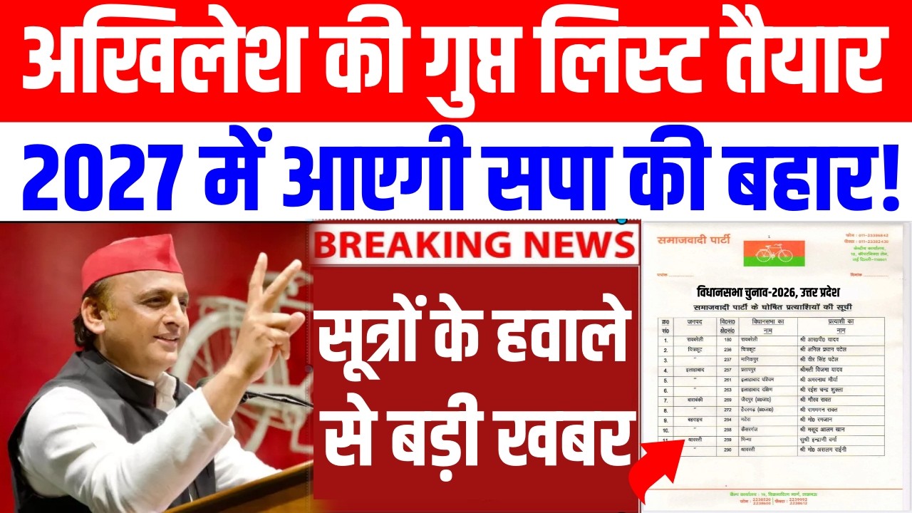 Akhilesh Yadav की मिशन 2027 की गुप्त लिस्ट तैयार?