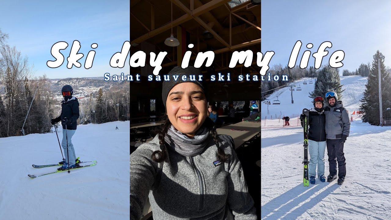Ski day in my life | Saint Sauveur Mountain 🇨🇦