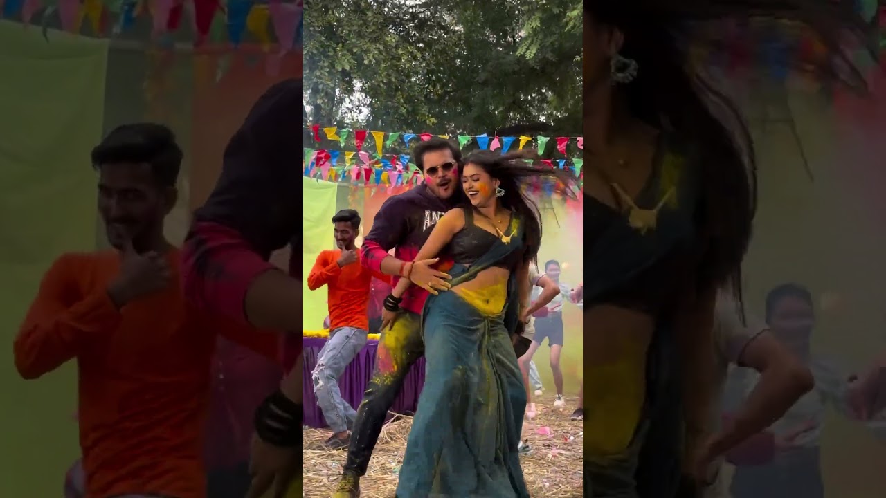 Bhatar plus yaar | Live shooting video | Arvind akela kallu |Dimple singh | new holi song