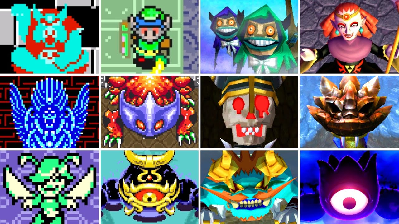 Zelda 2D Games - All Bosses (No Damage) [1986 - 2025]